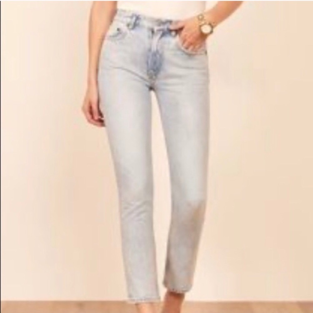 Reformation Light Wash Jeans